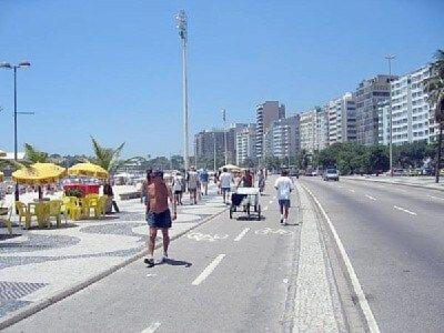 Vista Lateral Praia De Copacabana Rio de Janeiro Exterior foto